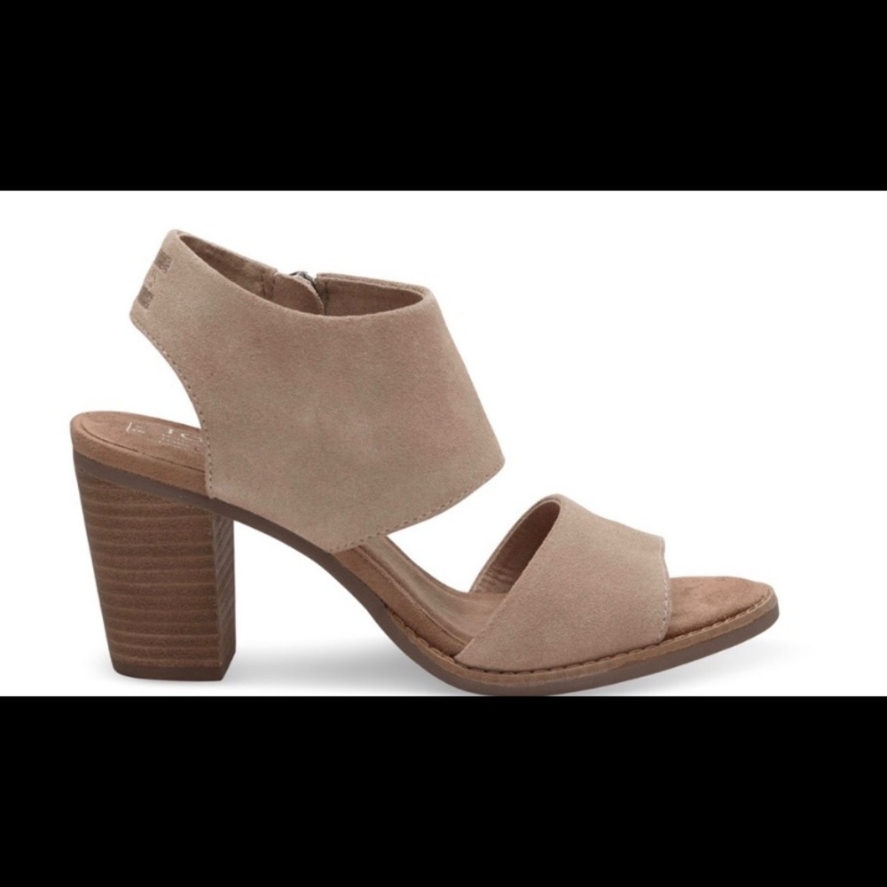 Toms Suede Majorca Cutout Sandals